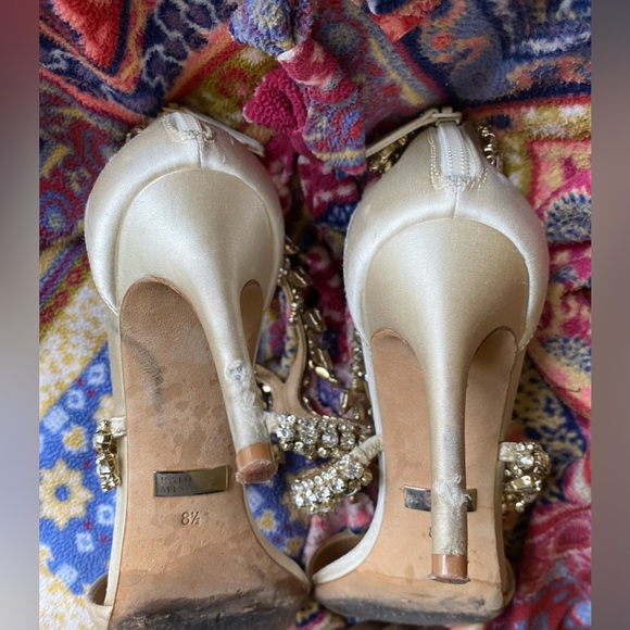 Badgley Mischka Grammy Jewel Embellished Open Toe High Heel Sandals - Picture 8 of 8